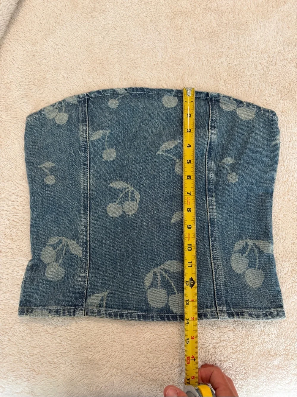 Vero Moda VMCHERRY Strapless Denim Top - Picture 5 of 6